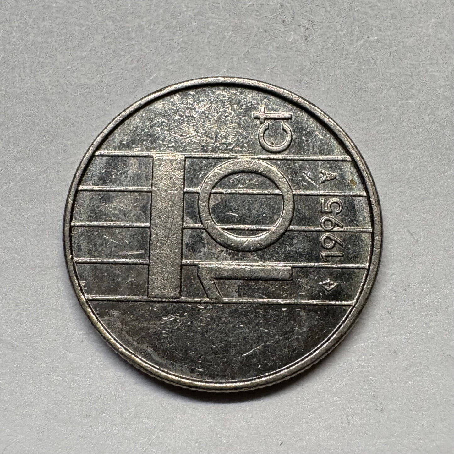 1995 Netherlands 10 Cents - Beautiful Coin - #A-100