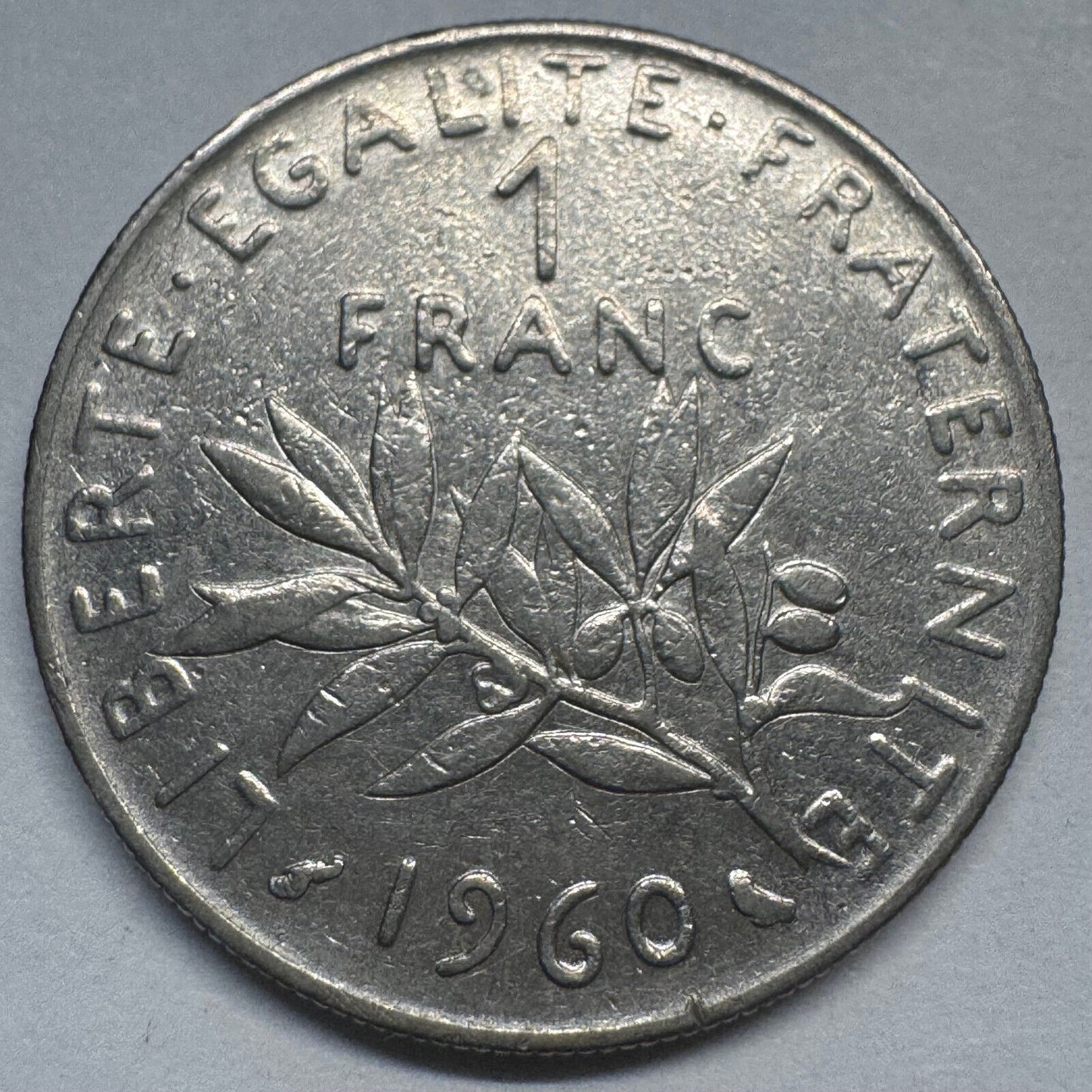 1960 France 1 Franc - Beautiful Coin - #A-080