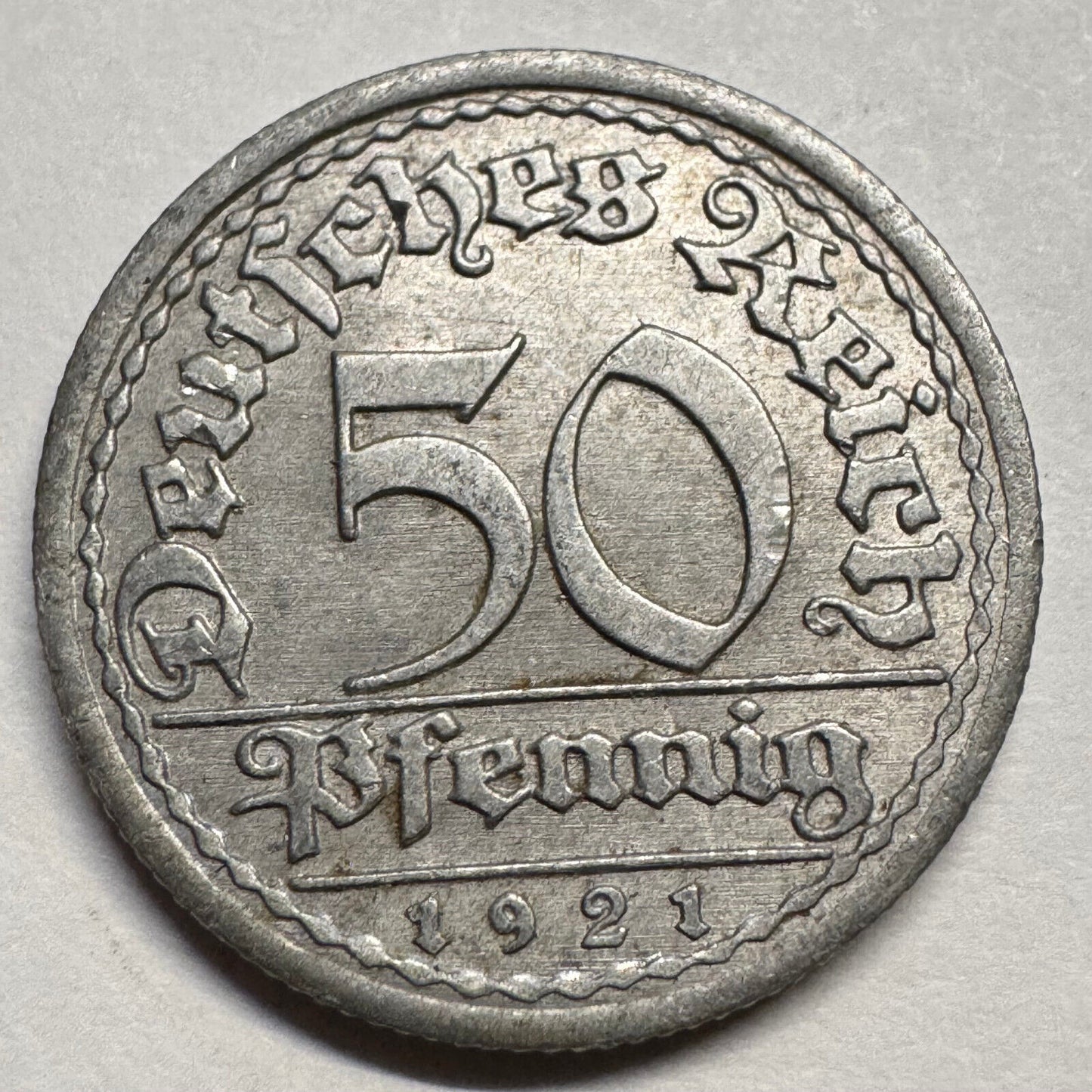 1921 Germany 50 Pfennig - Beautiful Coin - #A-086