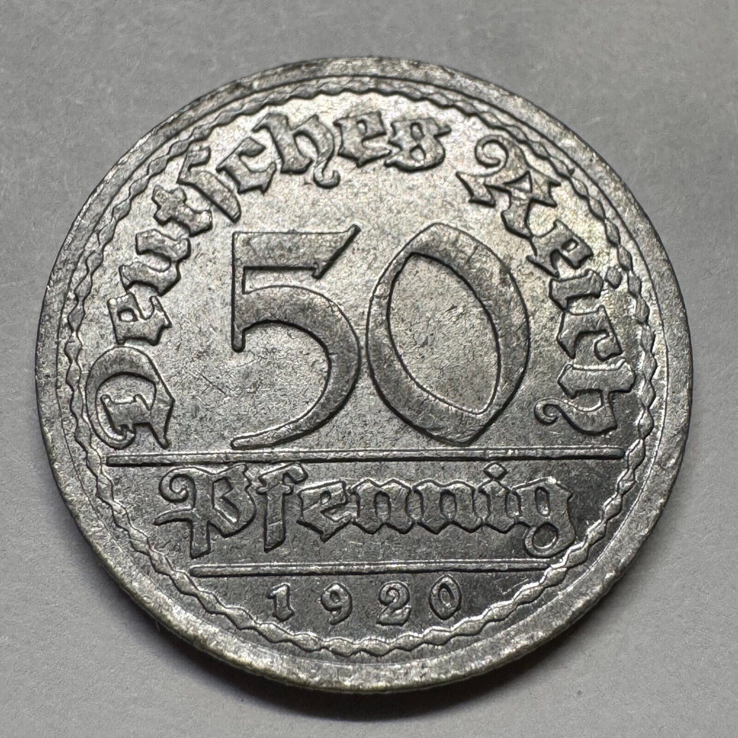 1920 Germany 50 Pfennig - Beautiful Coin - #A-088