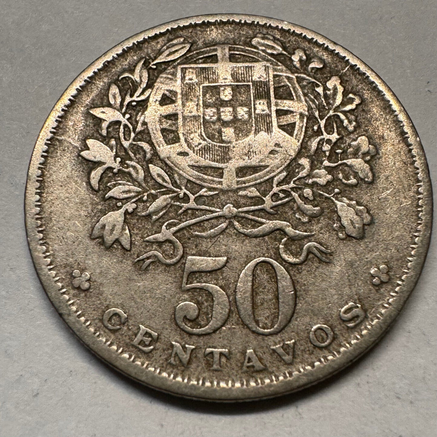 1927 Portugal 50 Centavos - Beautiful Coin - #A-060