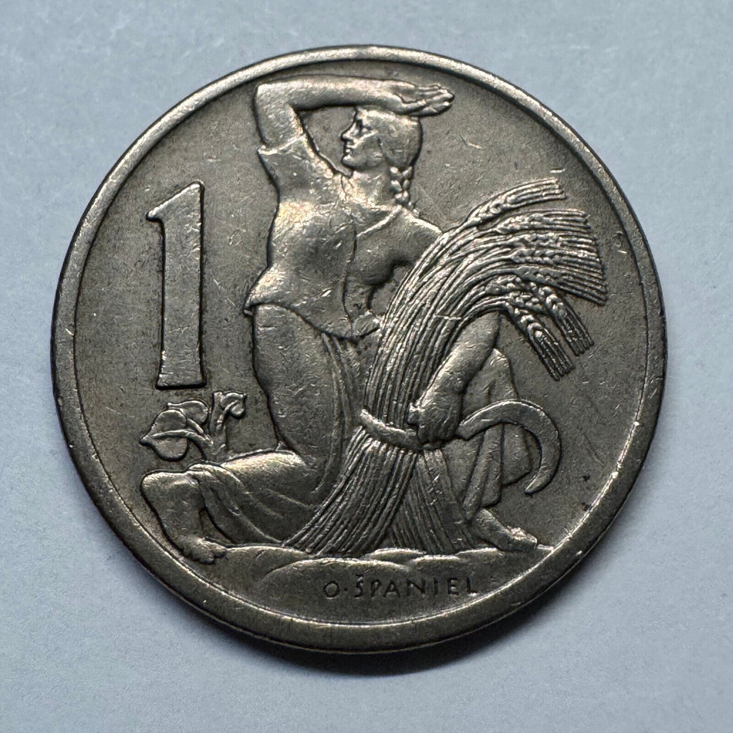 1923 Czechoslovakia 1 Koruna - Beautiful Coin - #B-024