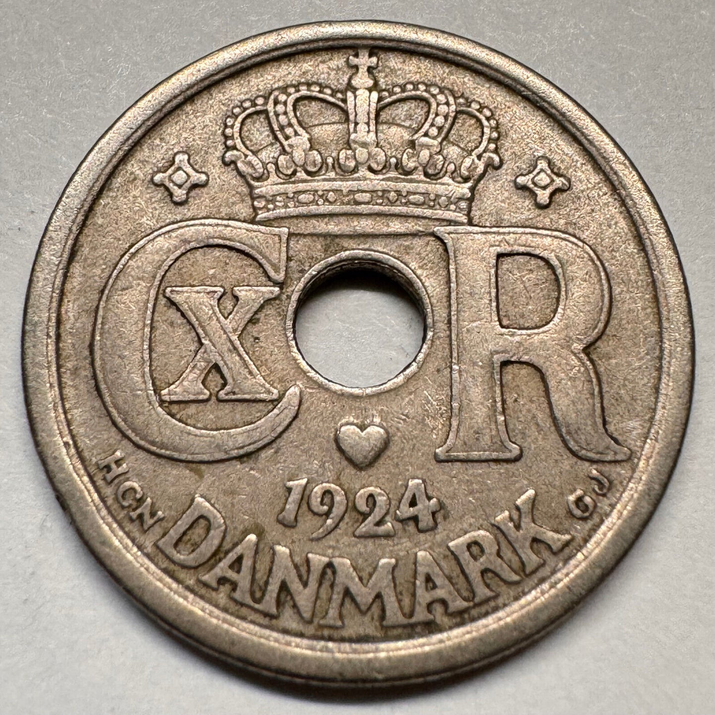 1924 Denmark 25 Ore - Beautiful Coin - #A-045