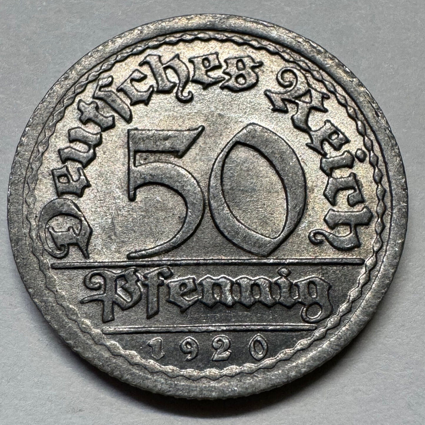 1920 Germany 50 Pfennig - Beautiful Coin - #A-084