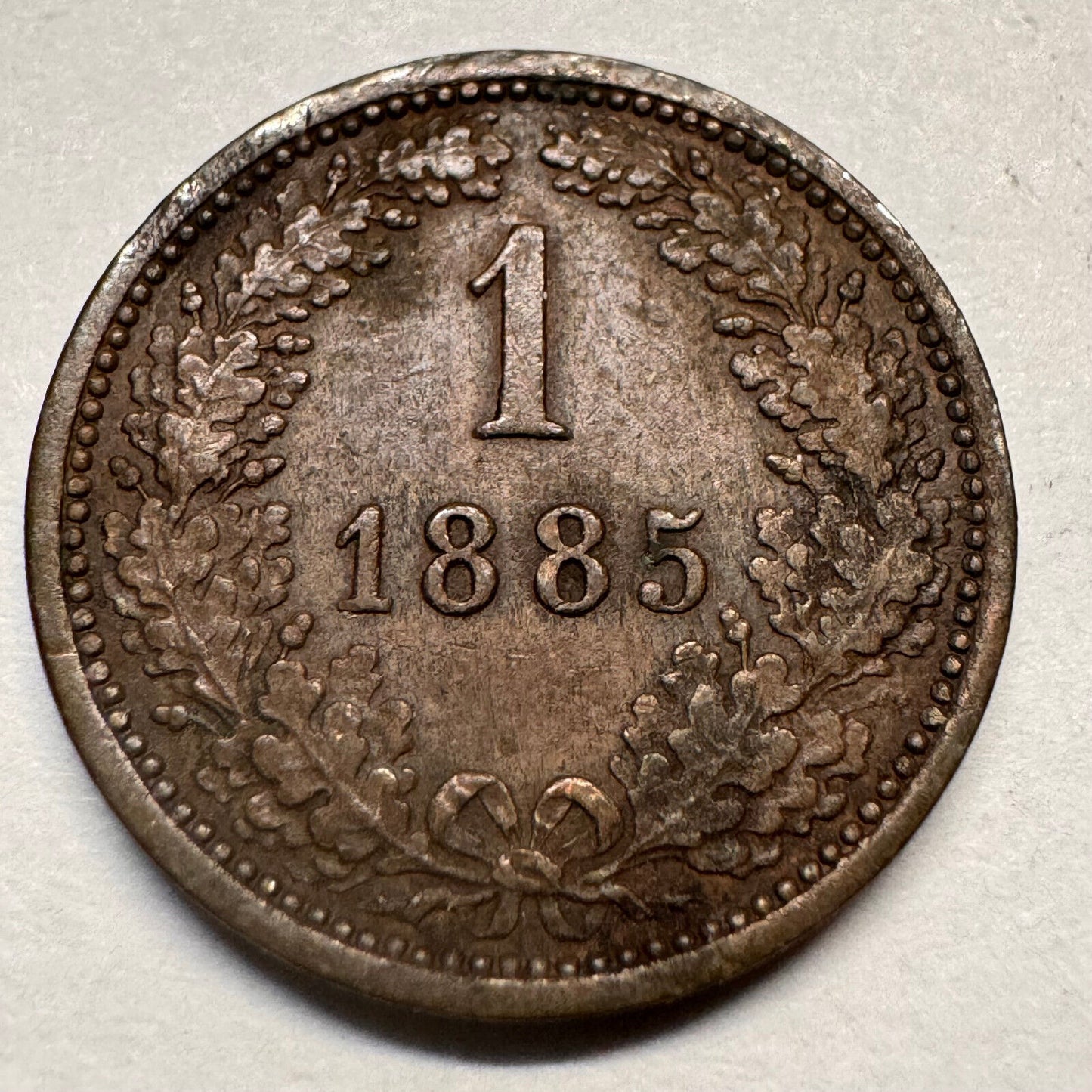 1885 Austria 1 Kreuzer - Beautiful Coin - #A-062