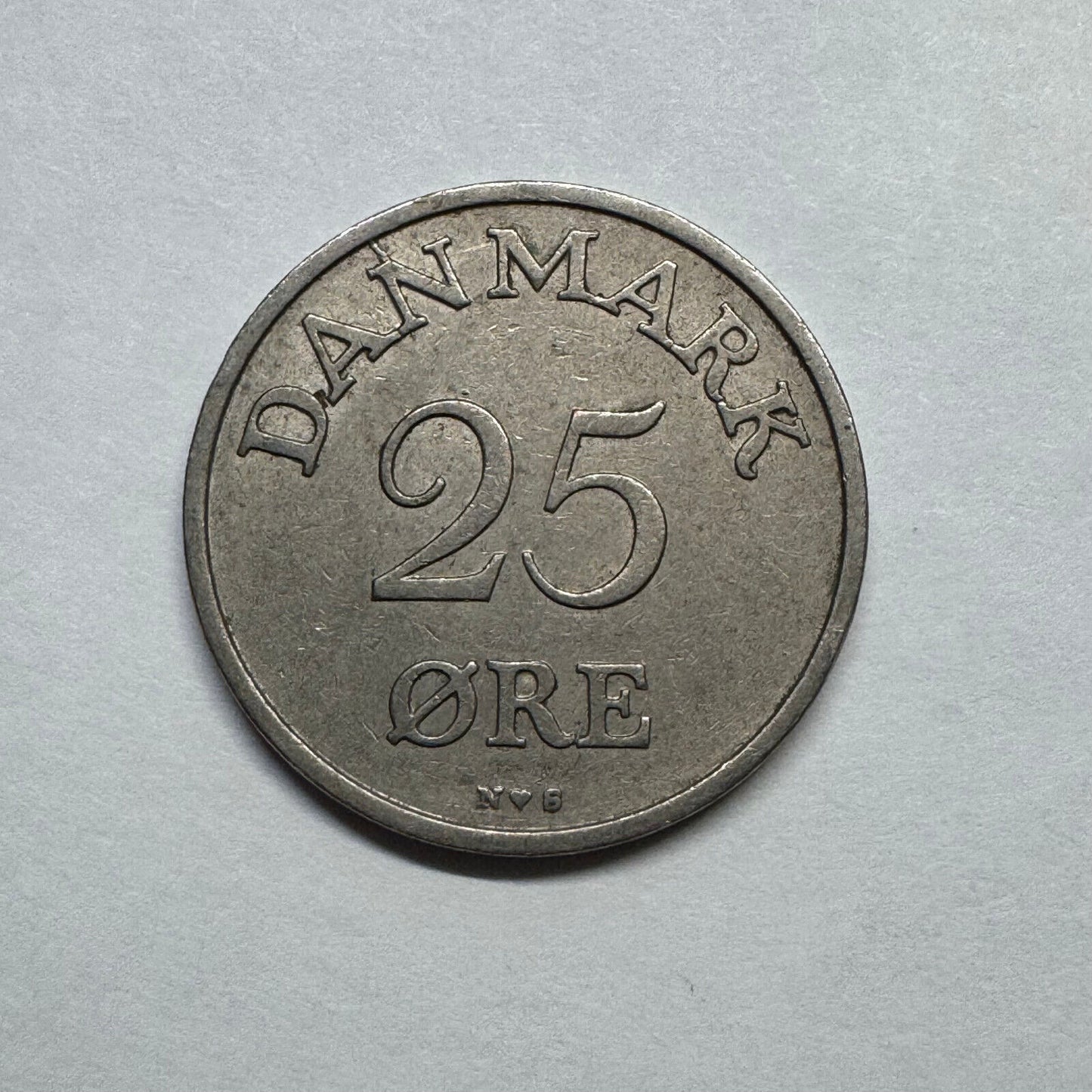 1955 Denmark 25 Ore - Beautiful Coin - #B-014