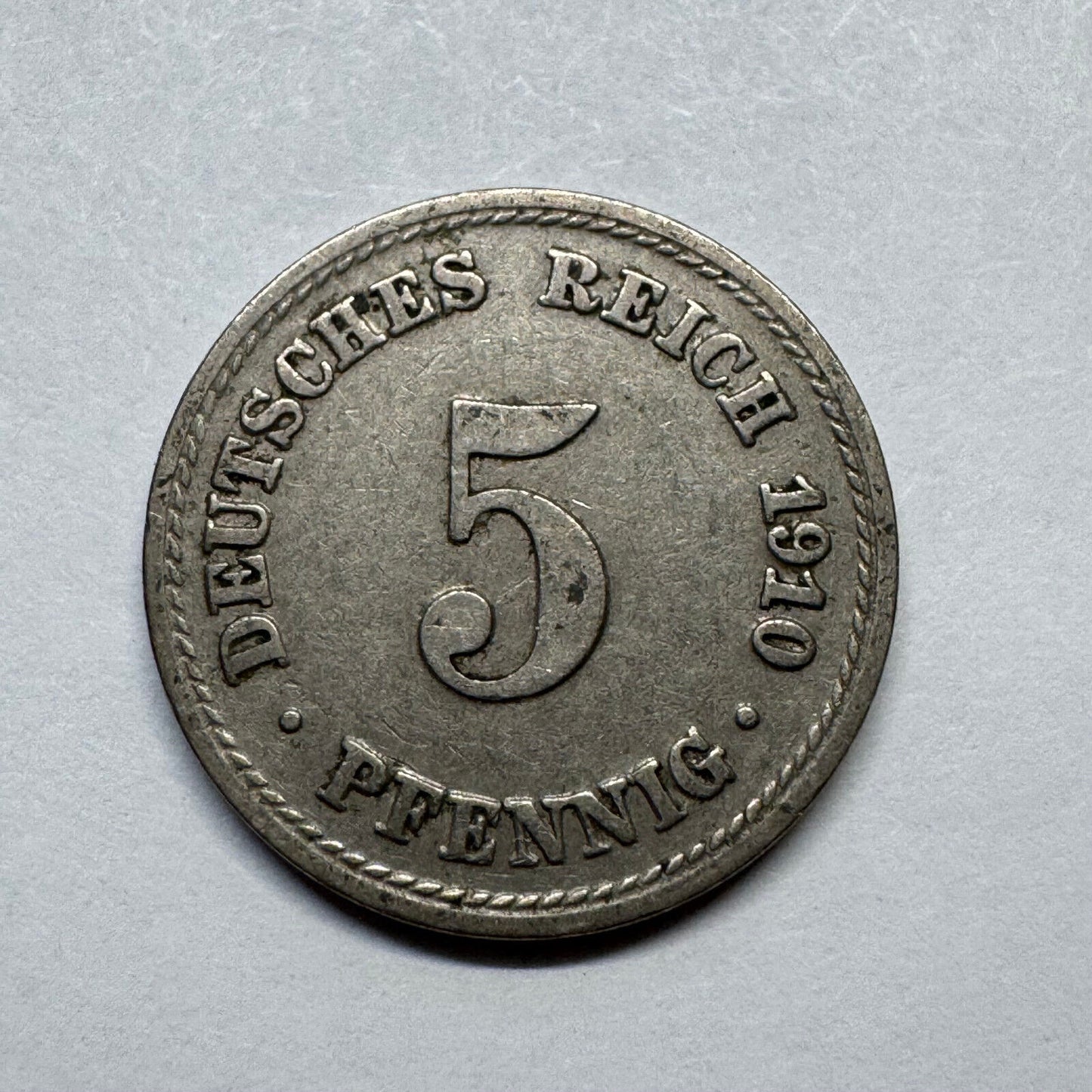 1910 Germany 5 Pfennig - Beautiful Coin - #B-017