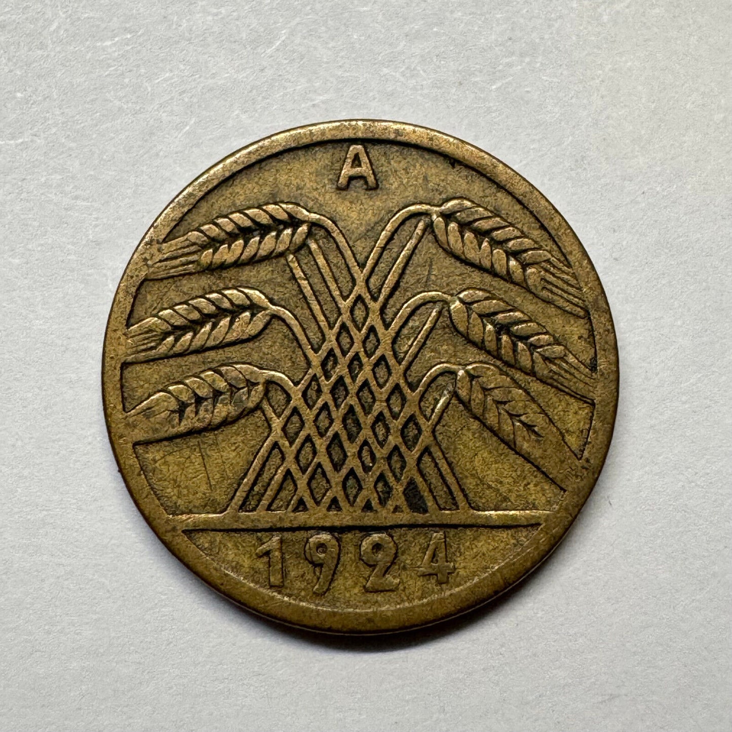 1924 Germany 5 Rentenpfennig - Beautiful Coin - #B-019