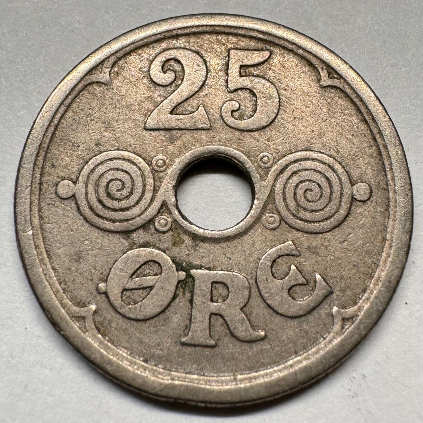 1924 Denmark 25 Ore - Beautiful Coin - #A-045