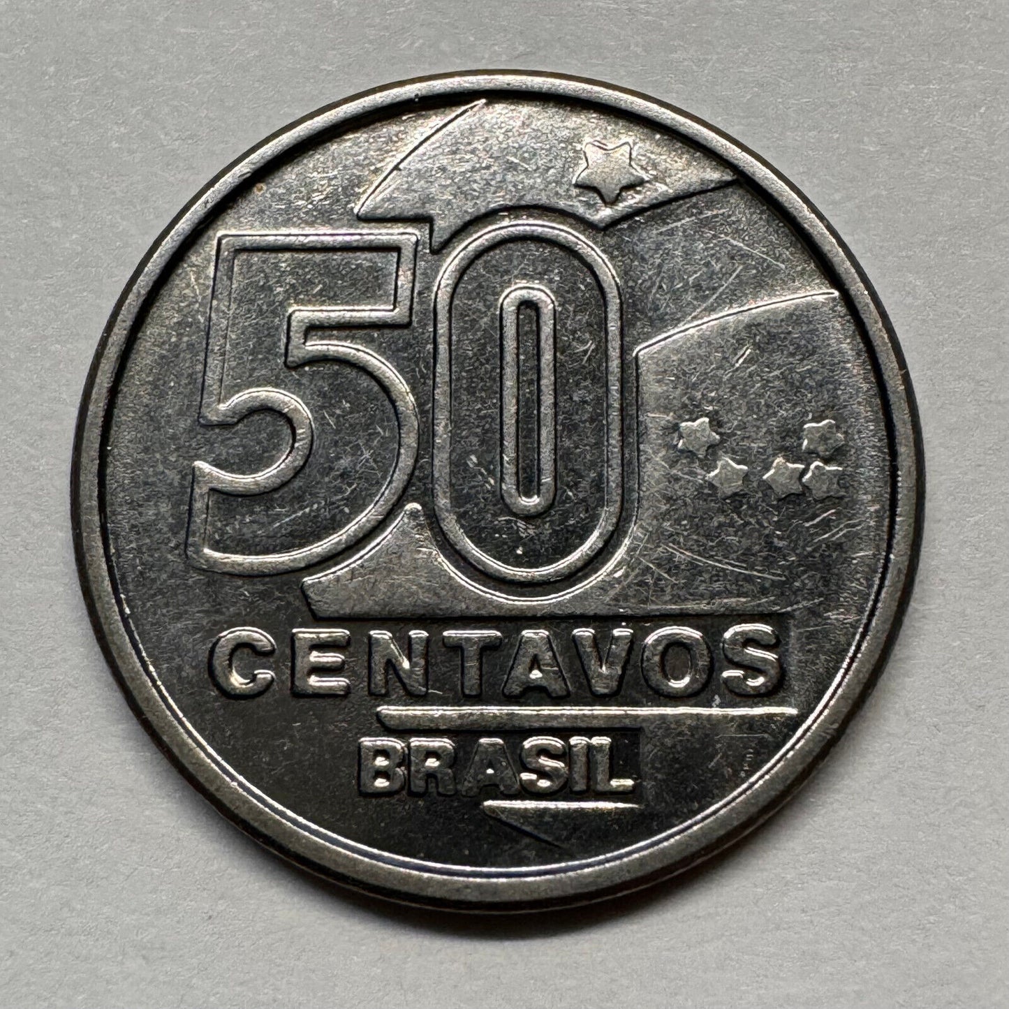 1989 Brazil 50 Centavos - Beautiful Coin - #A-015