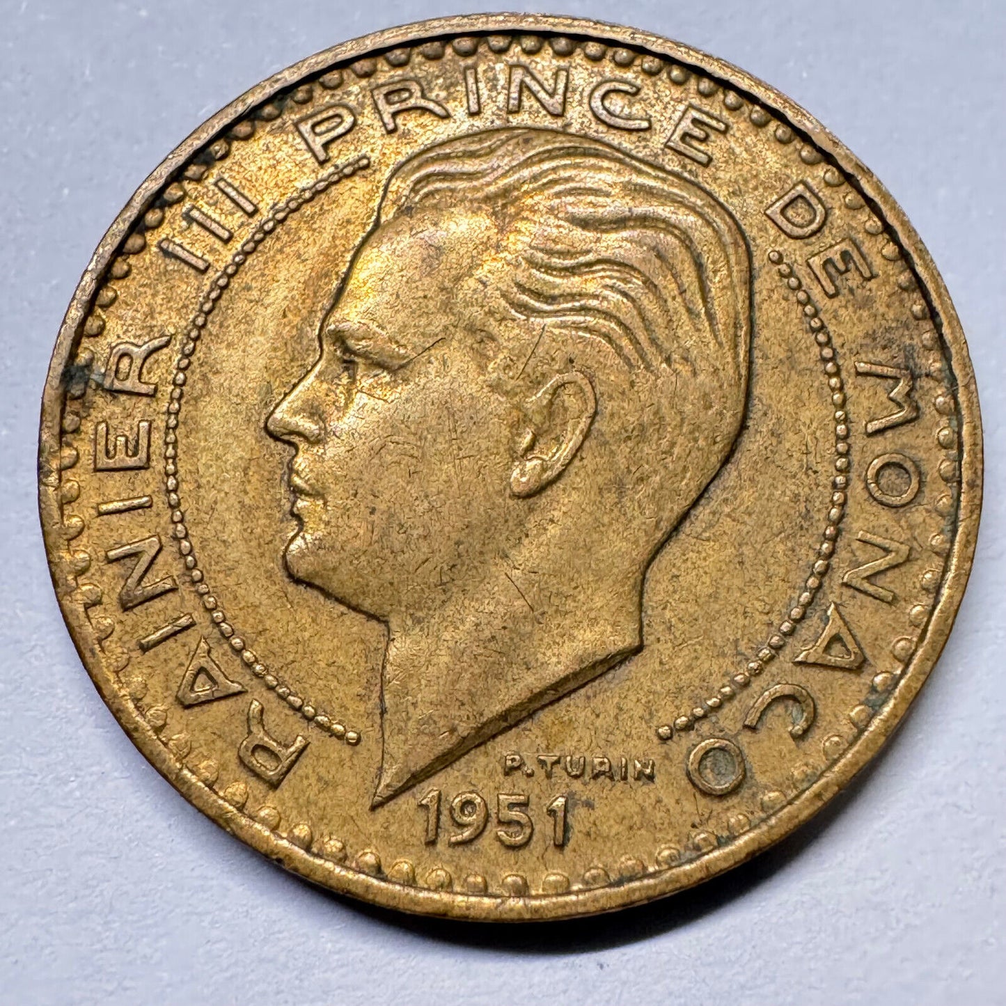 1951 Monaco 20 Francs - Beautiful Coin - #A-021