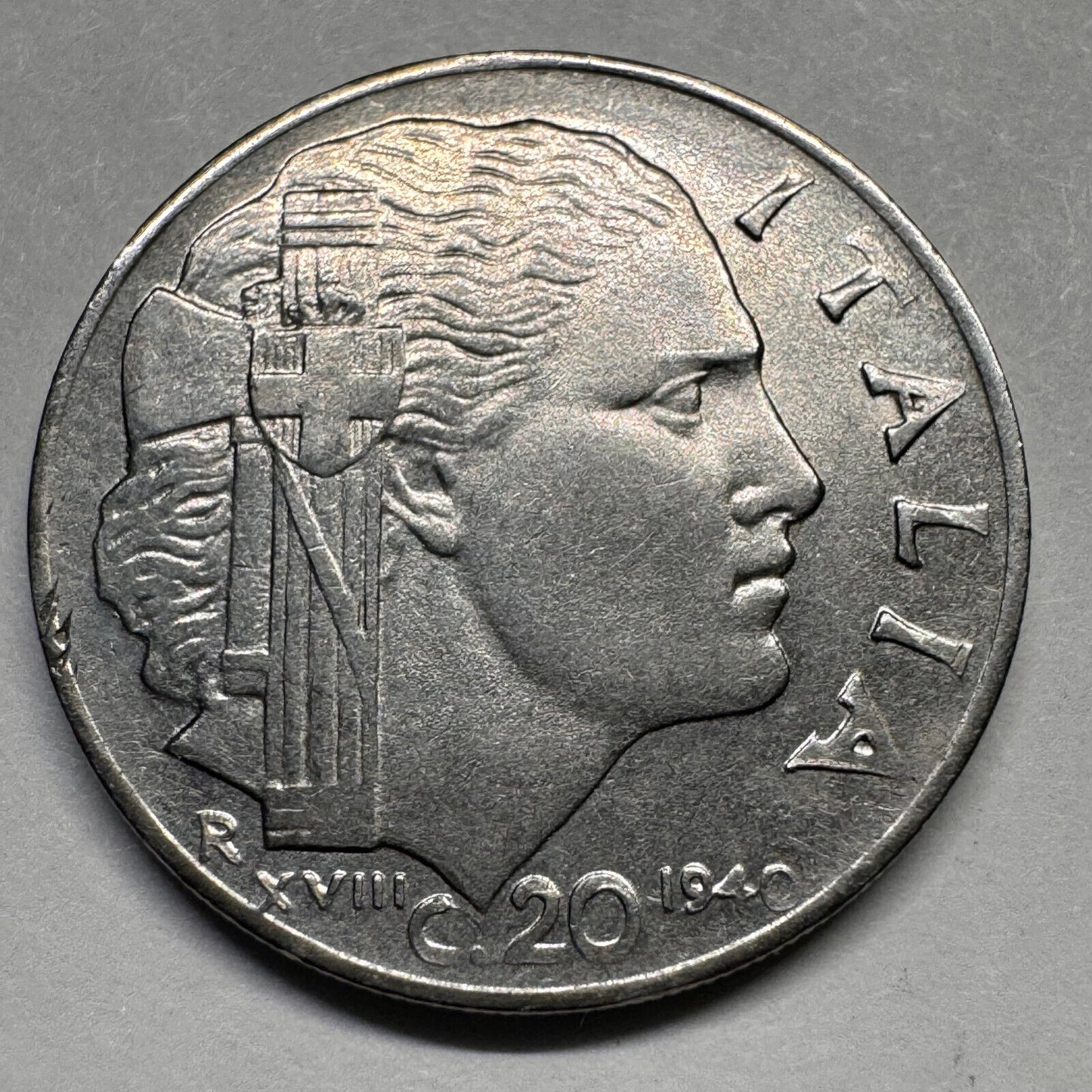 1940 Italy 20 Centesimi - Beautiful Coin - #A-042