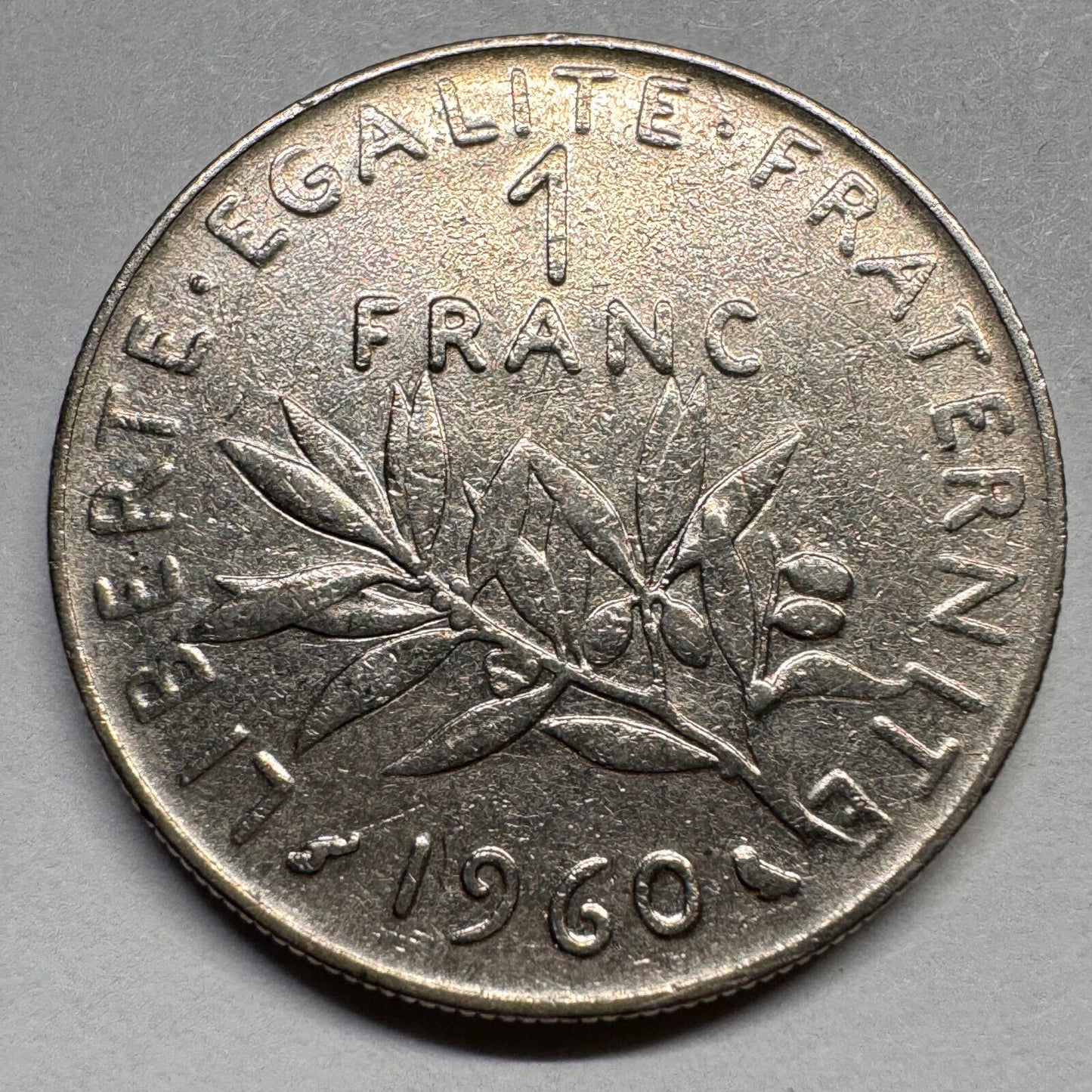 1960 France 1 Franc - Beautiful Coin - #A-054