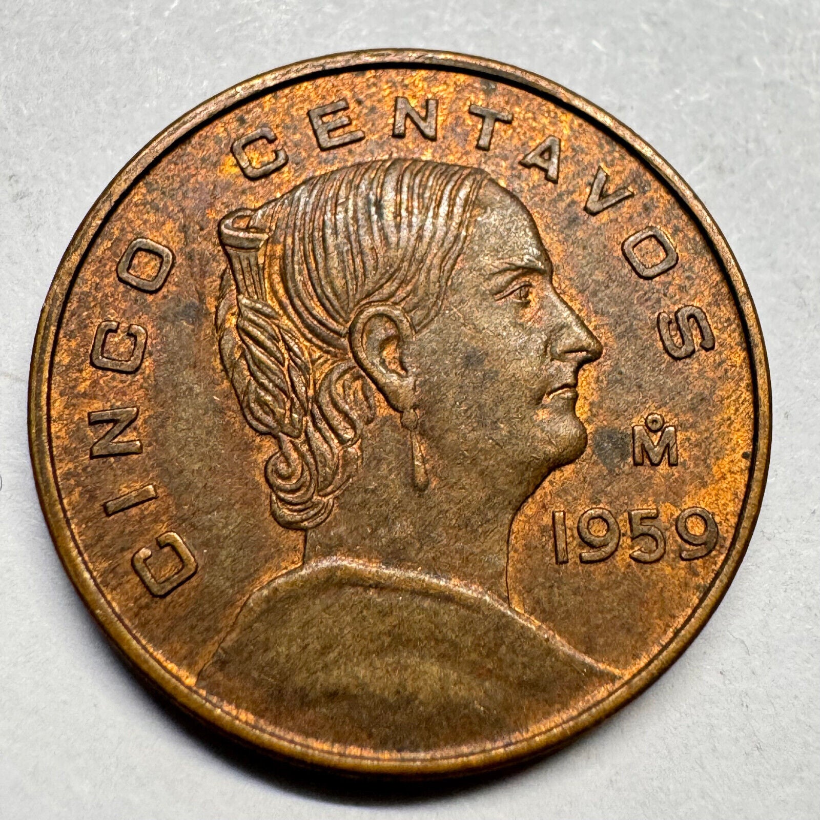 1959 Mexico 5 Centavos - Beautiful Coin - #A-035