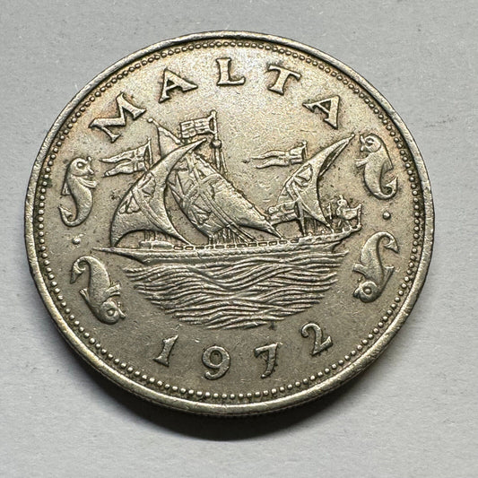 Malta 1972 10 Cents - Beautiful Coin - #A-003