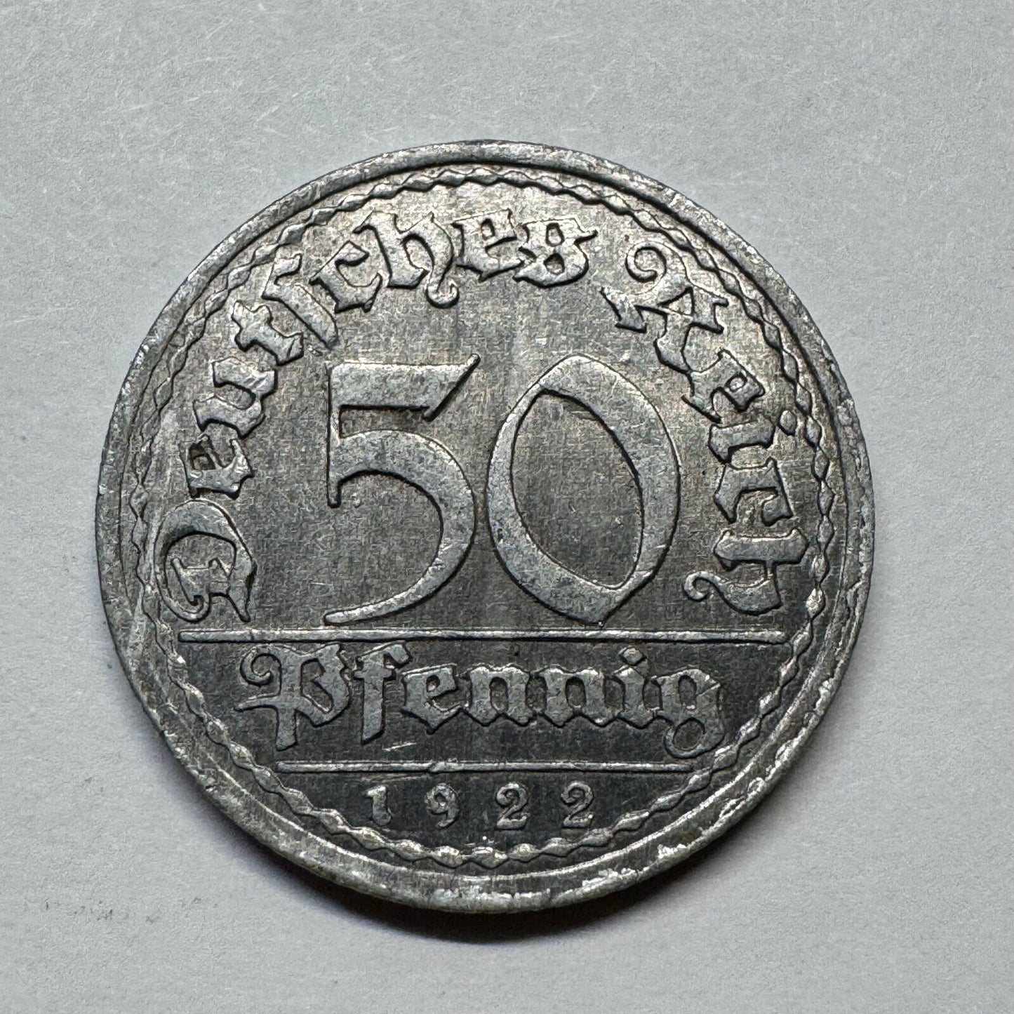1922 Germany 50 Pfennig - Beautiful Coin - #B-019
