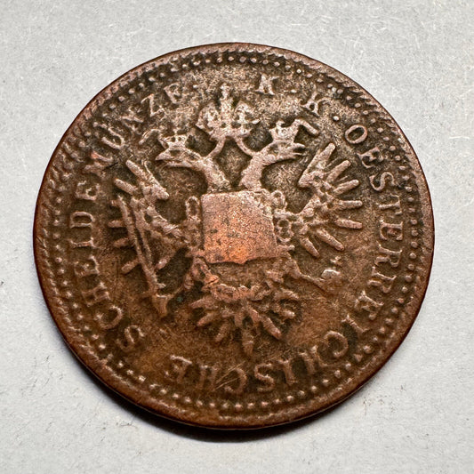 1851 Austria 1 Kreuzer - Beautiful Coin - #A-044