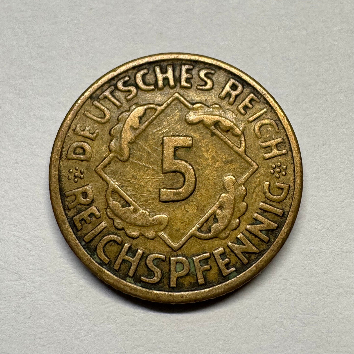 1924 Germany 5 Reichspfennig - Beautiful Coin - #B-059