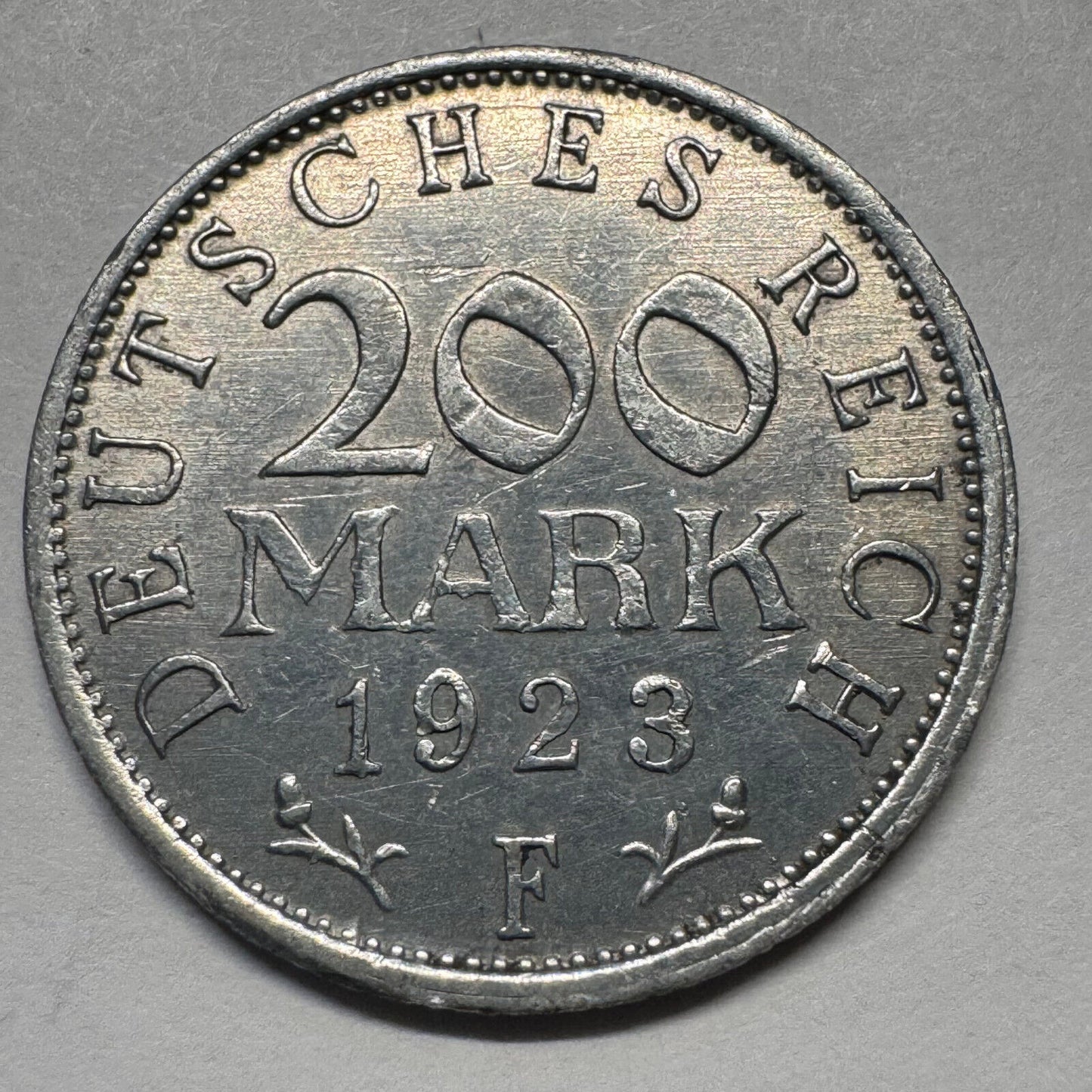 1923 Germany 200 Mark - Beautiful Coin - #A-090