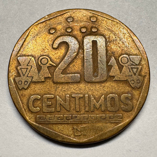 1993 Peru 20 Centimos - Beautiful Coin - #A-025