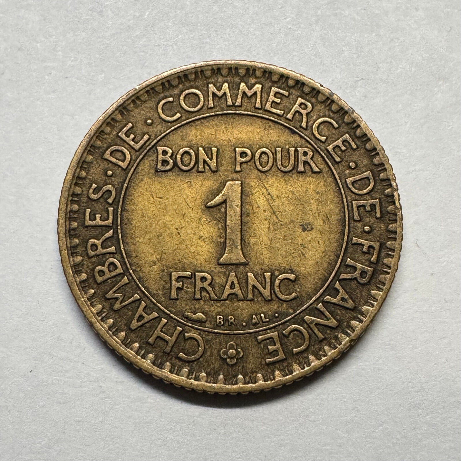 1924 France 1 Franc - Beautiful Coin - #B-018
