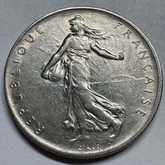 1960 France 1 Franc - Beautiful Coin - #A-072