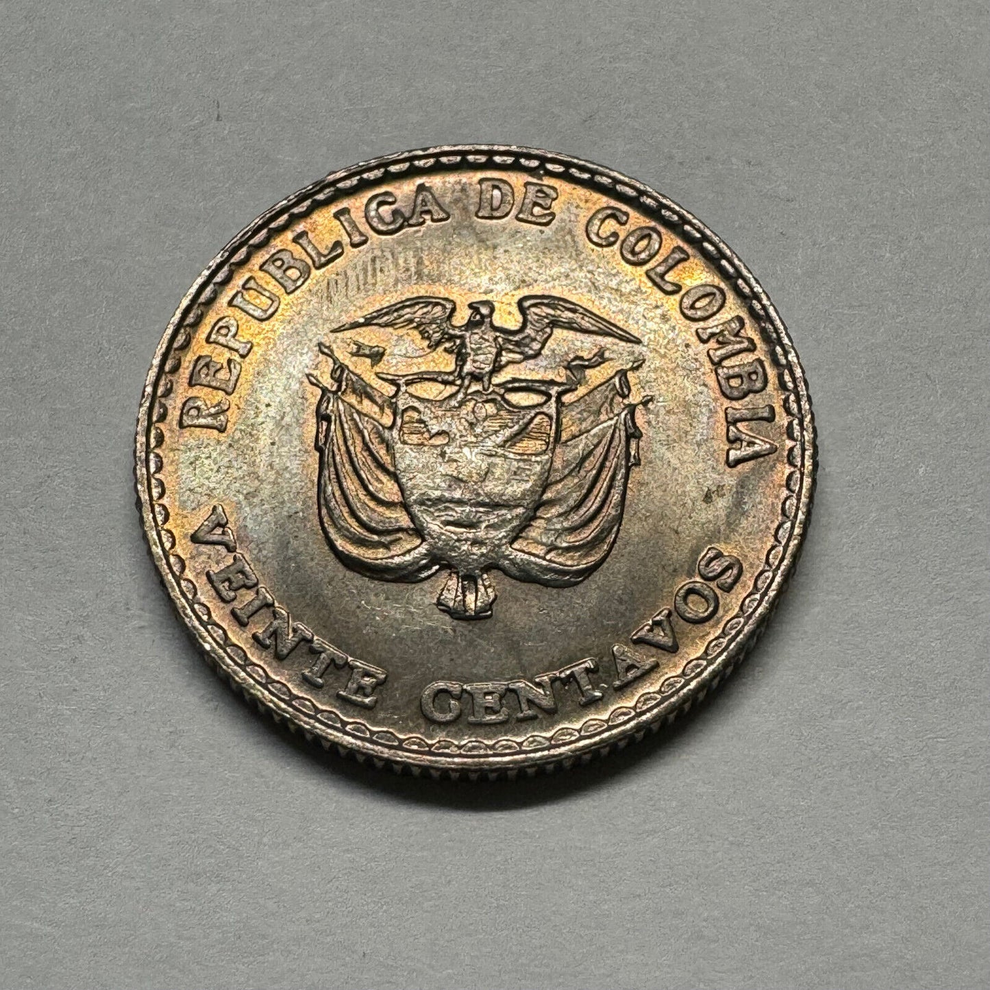 Colombia 1965 20 Centavos - Beautiful Coin - #A-004