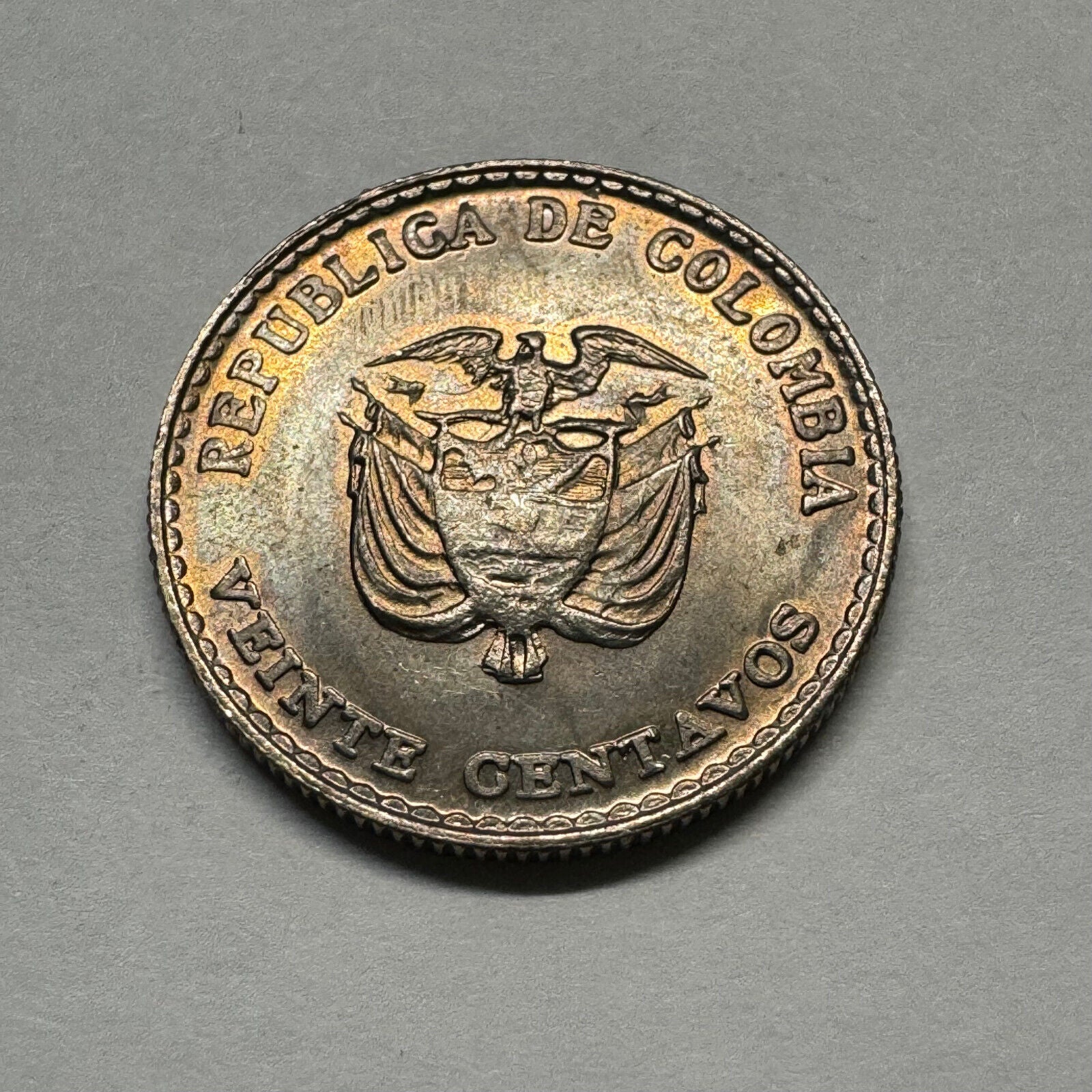 Colombia 1965 20 Centavos - Beautiful Coin - #A-004
