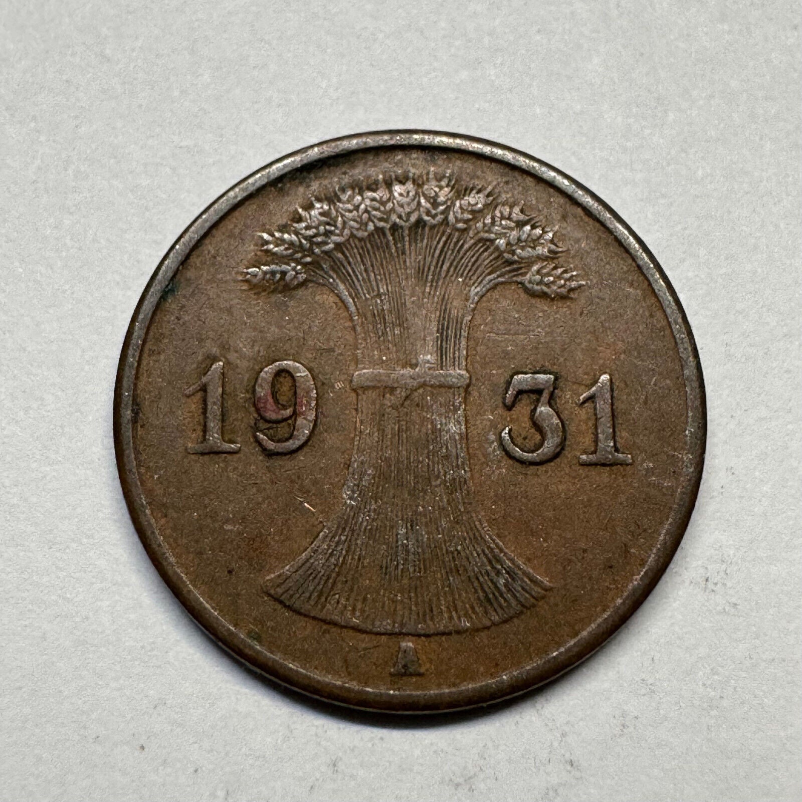 1931 Germany 1 Reichspfennig - Beautiful Coin - #B-051