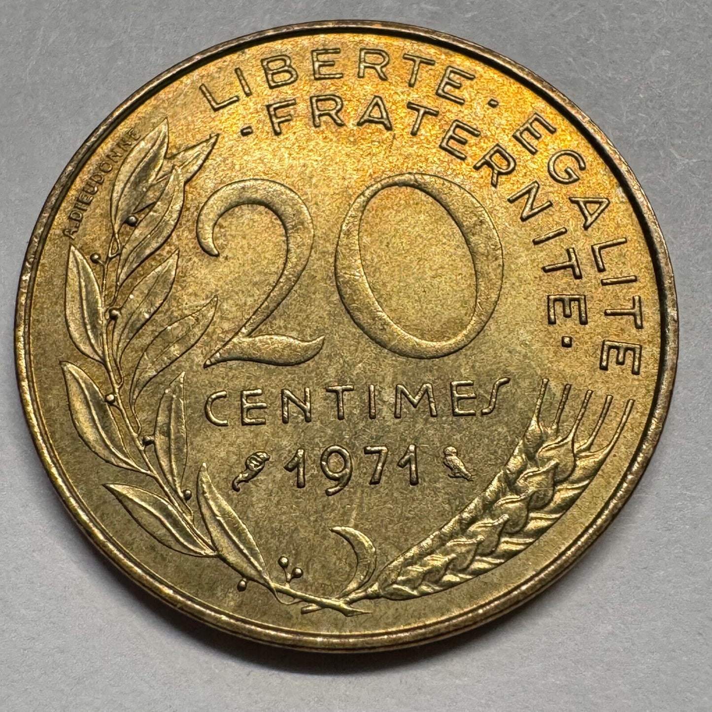 1971 France 20 Centimes - Beautiful Coin - #A-078