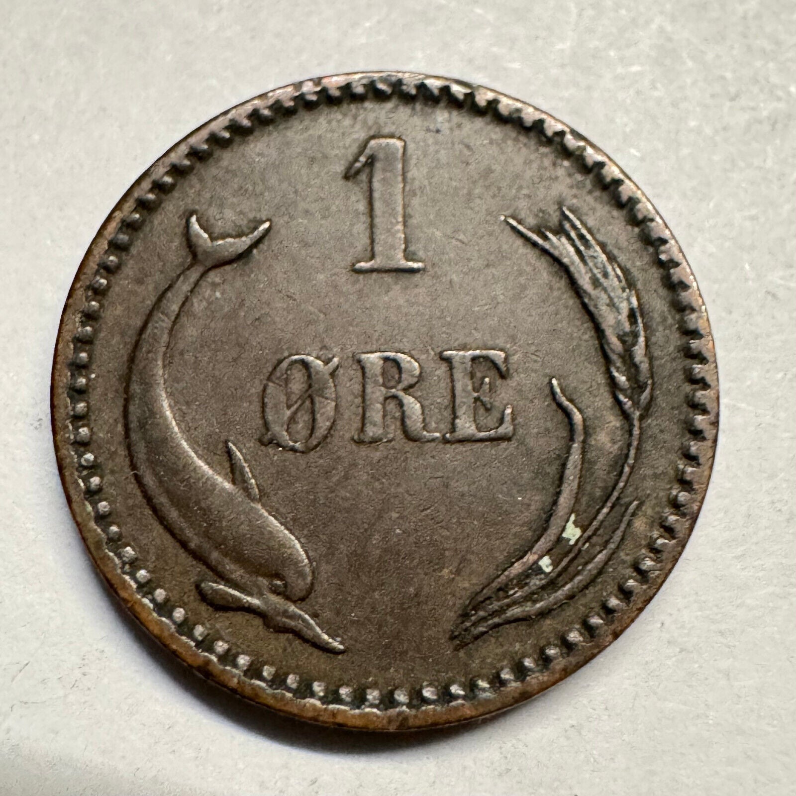 1894 Denmark 1 Ore - Beautiful Coin - #A-081