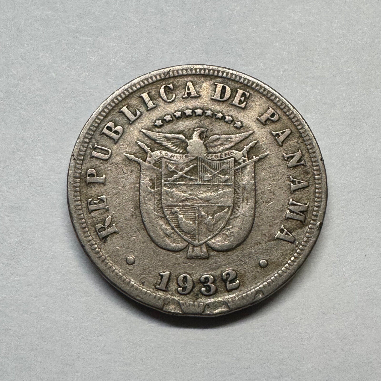 1932 Panama 5 Centesimos - Beautiful Coin - #B-006