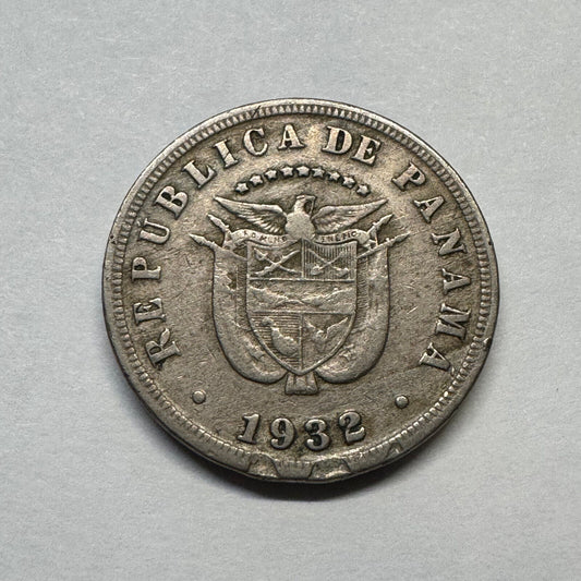 1932 Panama 5 Centesimos - Beautiful Coin - #B-006