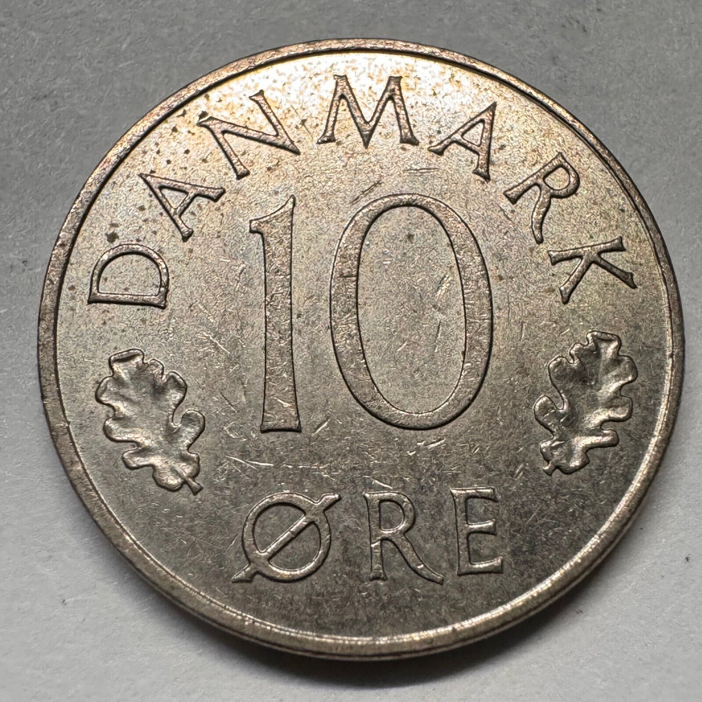 1977 Denmark 10 Ore - Beautiful Coin - #A-064