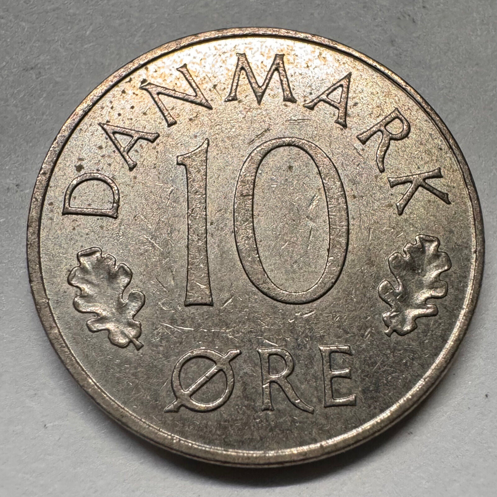 1977 Denmark 10 Ore - Beautiful Coin - #A-064