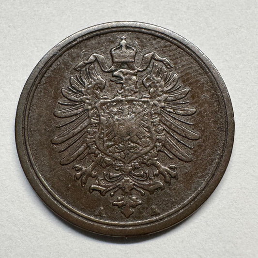 1875 Germany 1 Pfennig - Beautiful Coin - #B-052