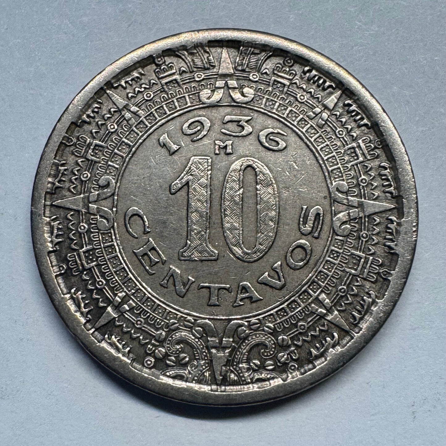 1936 Mexico 10 Centavos - Beautiful Coin - #A-099