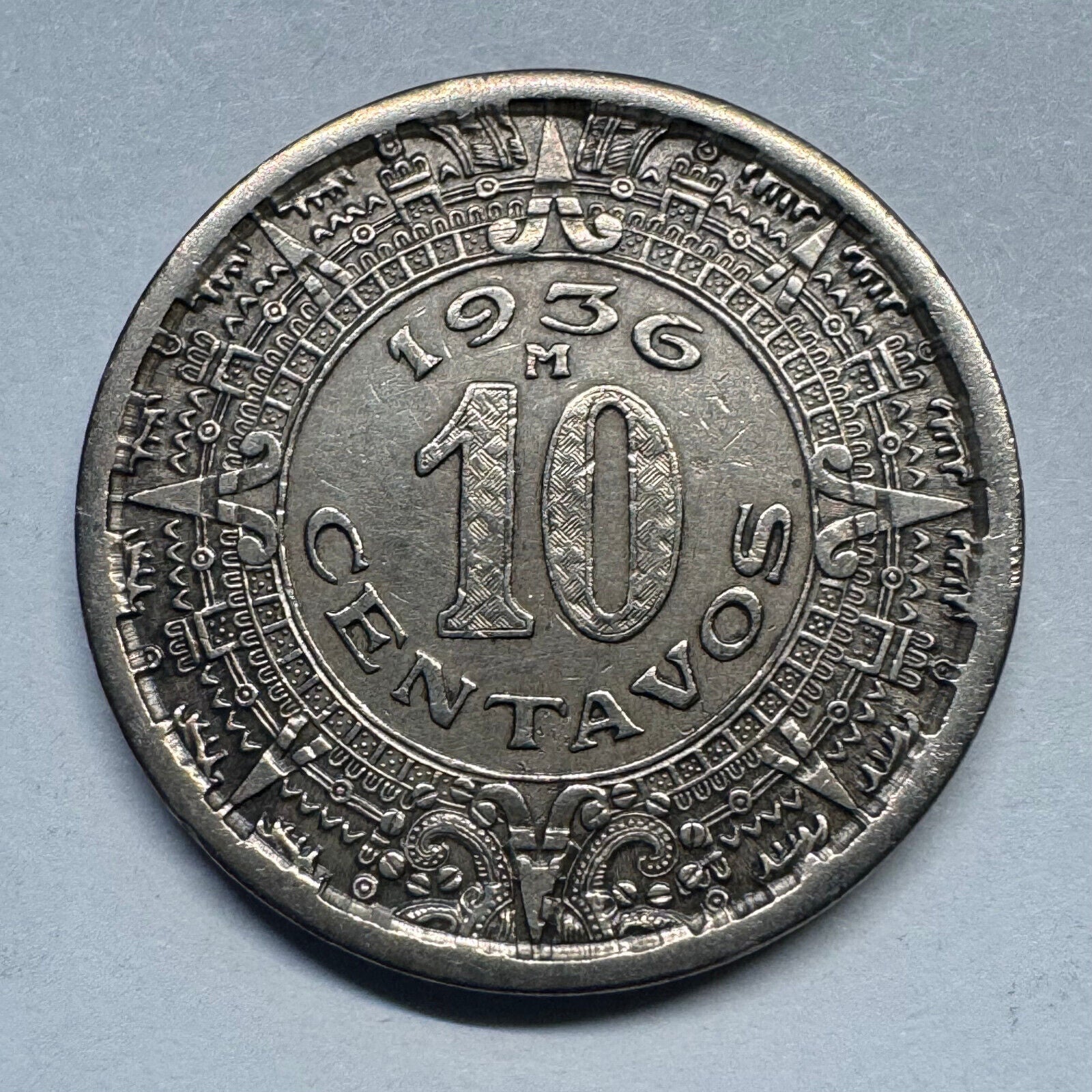 1936 Mexico 10 Centavos - Beautiful Coin - #A-099