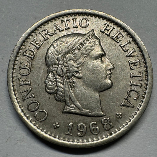 1968 Switzerland 10 Rappen - Beautiful Coin - #A-007