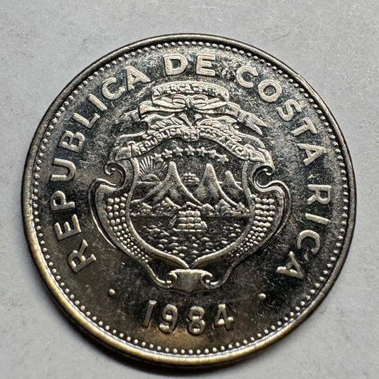 1984 Costa Rica 1 Colon - Beautiful Coin - #A-028