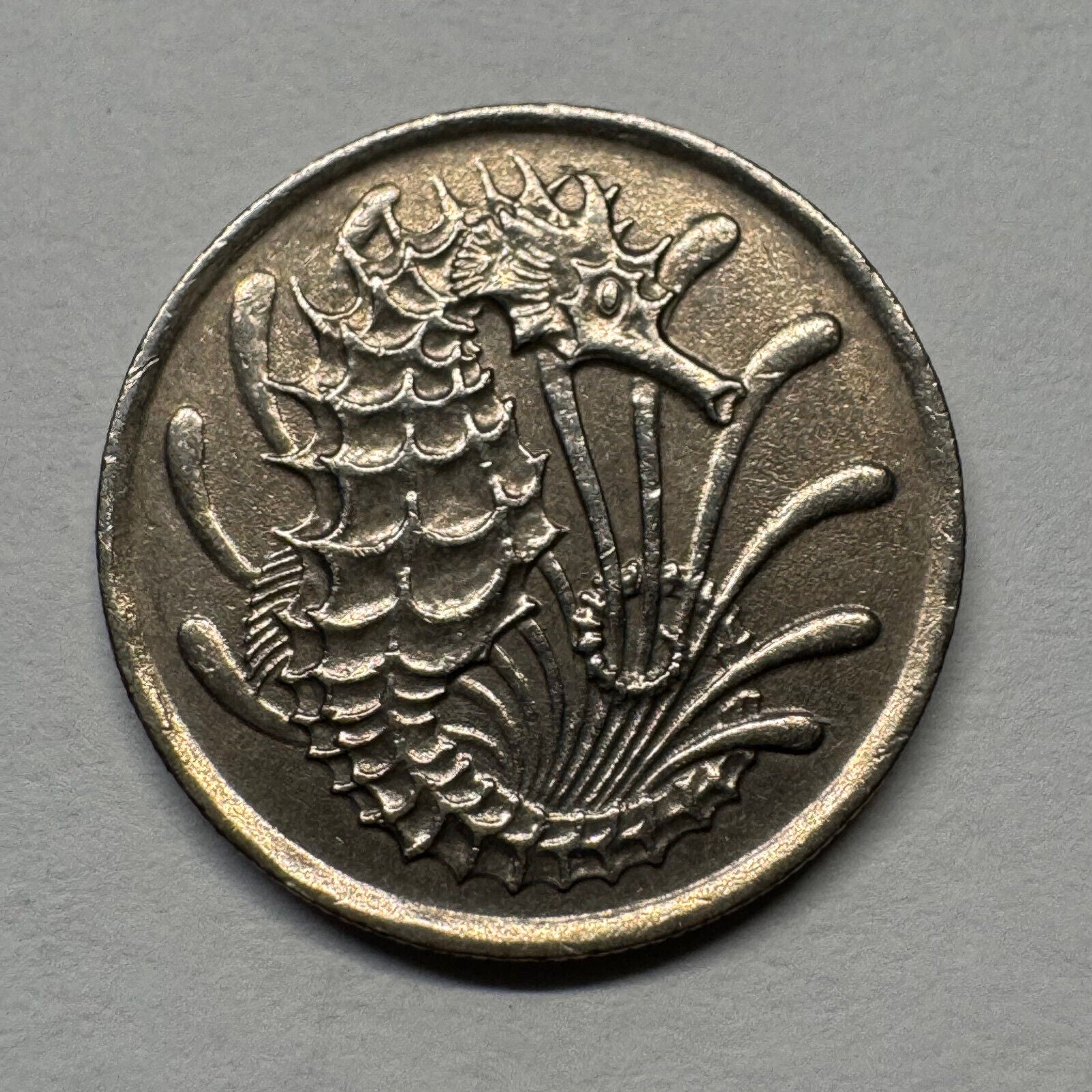 1970 Singapore 10 Cents - Beautiful Coin - #B-043