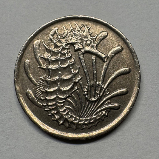 1970 Singapore 10 Cents - Beautiful Coin - #B-043