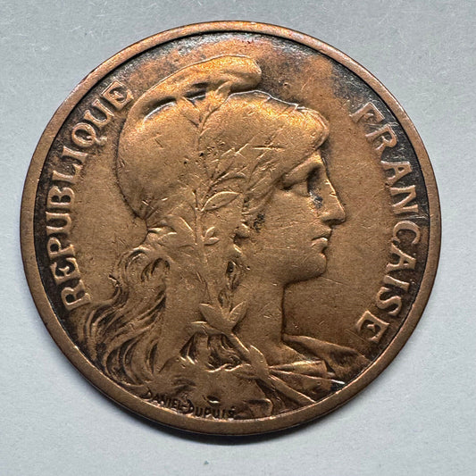 1913 France 5 Centimes - Beautiful Coin - #A-099
