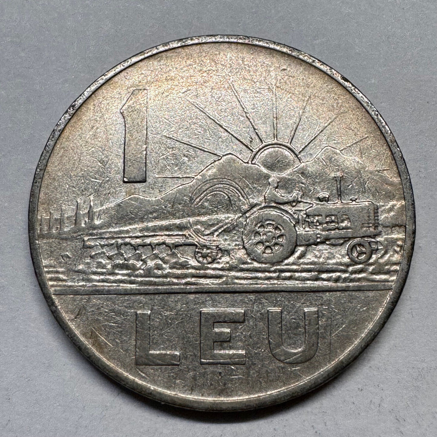 1966 Romania 1 Leu - Beautiful Coin - #A-015