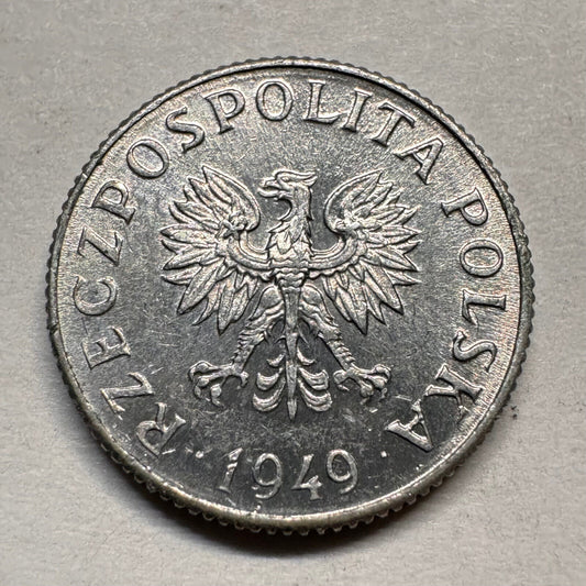1949 Poland 1 Grosz - Beautiful Coin - #A-040