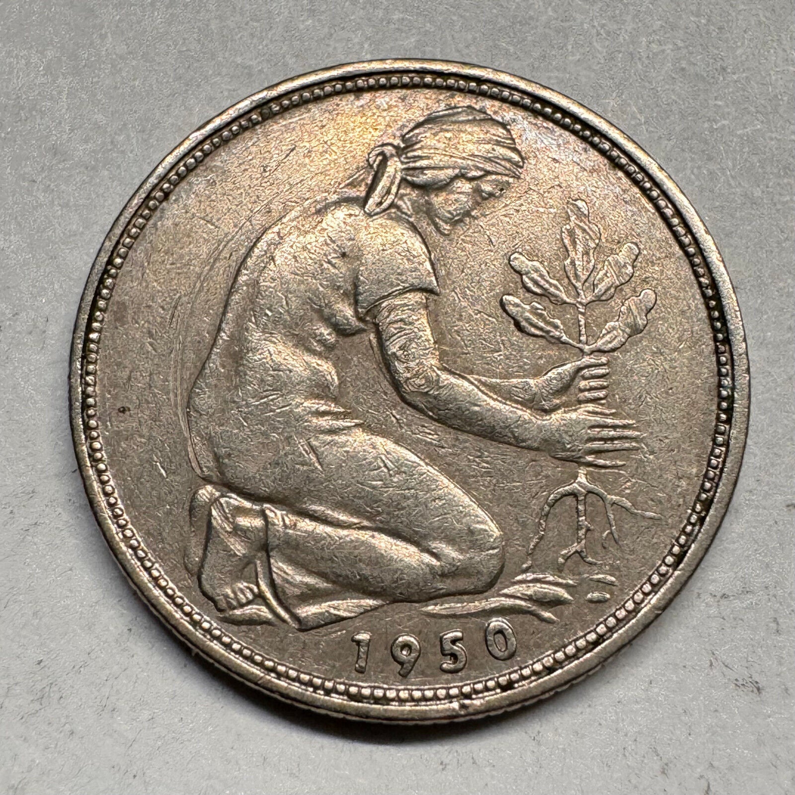 1950 Germany 50 Pfennig - J - Beautiful Coin - #A-025