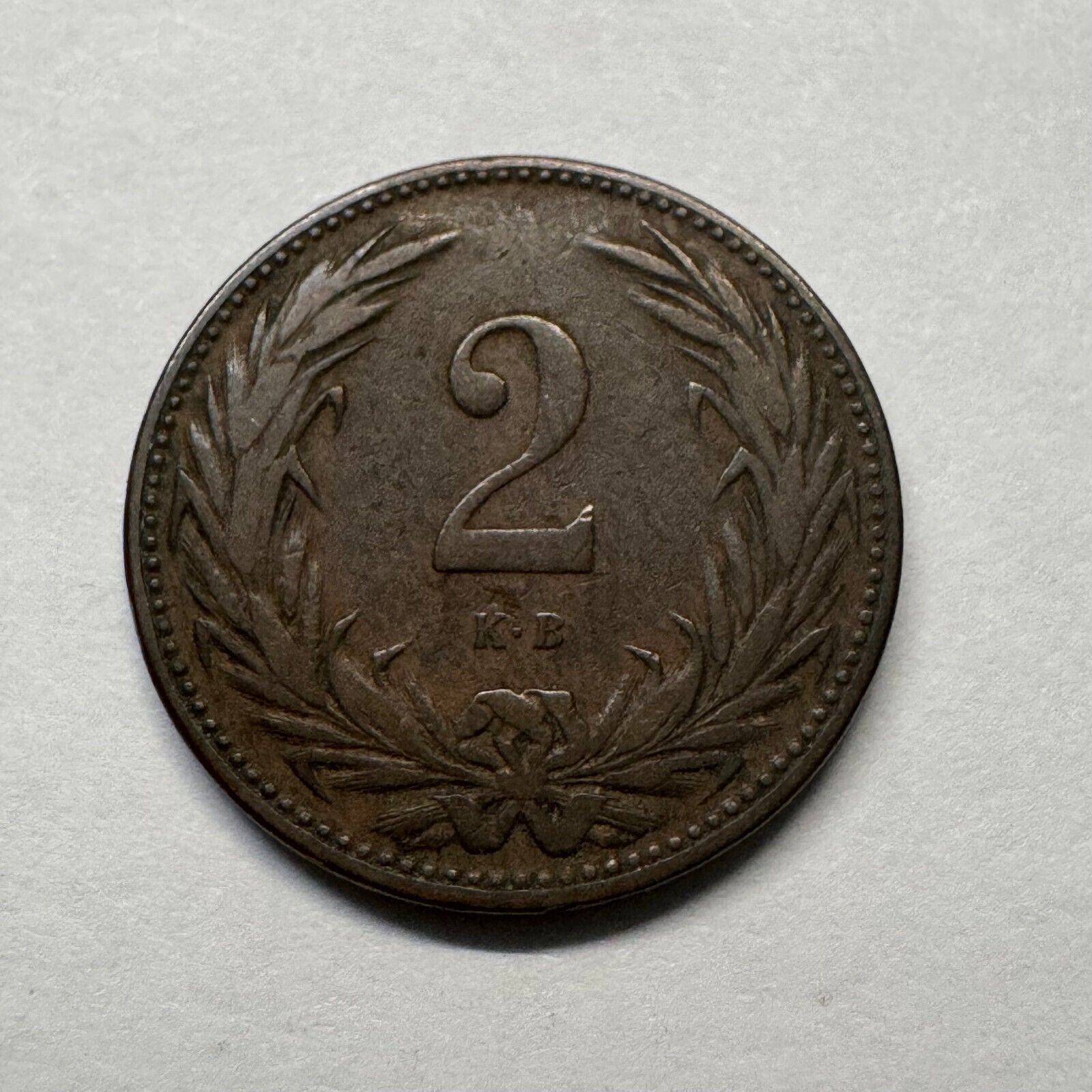 1895 Hungary 2 Filler - Beautiful Coin - #B-023