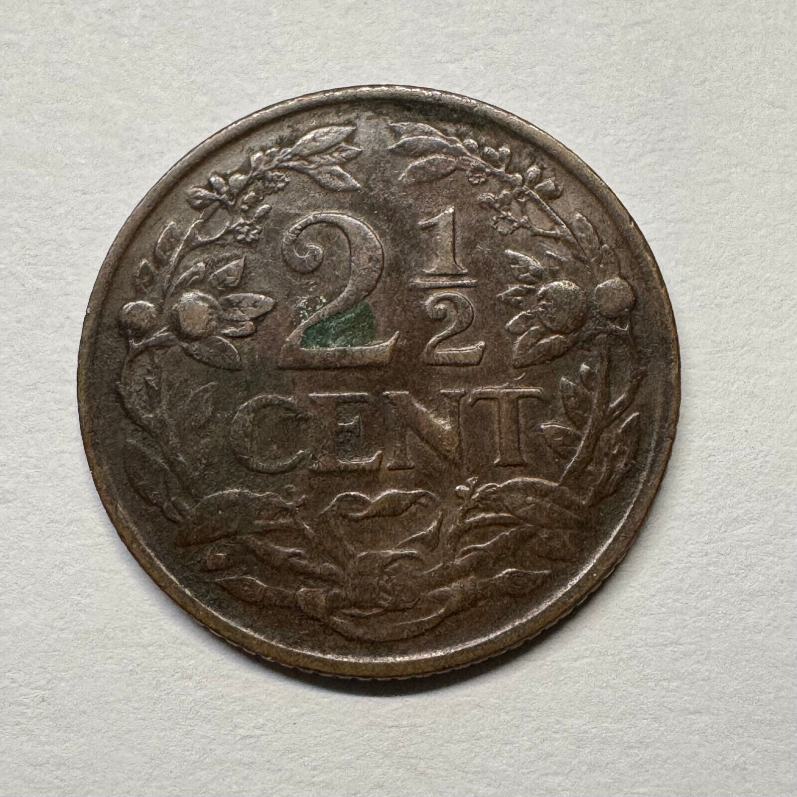 1948 Curacao 2 1/2 Cents - Beautiful Coin - #B-043
