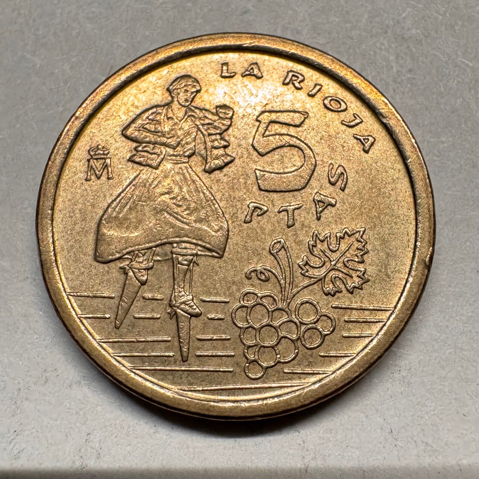 1996 Spain 5 Pesetas - Beautiful Coin - #A-031