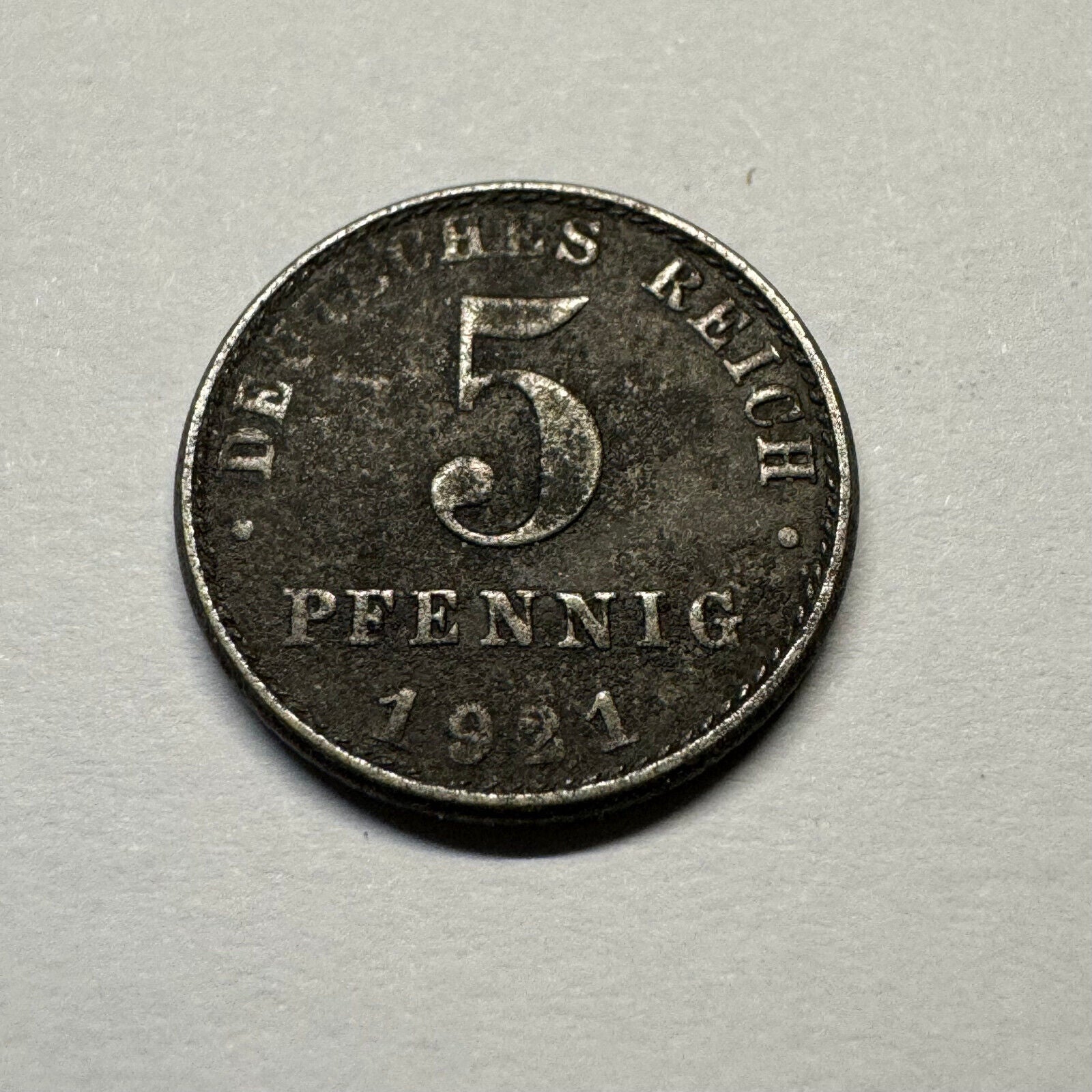 1921 Germany 5 Pfennig- Beautiful Coin - #A-002